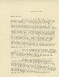 Letter from Sidney Jennings Legendre, January 26, 1943
