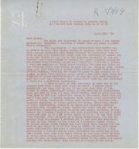 Letter from Gertrude Sanford Legendre, April 25, 1944