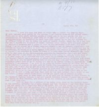Letter from Gertrude Sanford Legendre, April 29, 1943