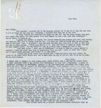 Letter 1 from Gertrude Sanford Legendre, July 23, 1943