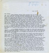 Letter from Gertrude Sanford Legendre, July 14, 1943