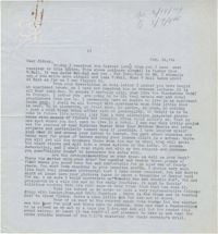 Letter from Gertrude Sanford Legendre, February 14, 1944
