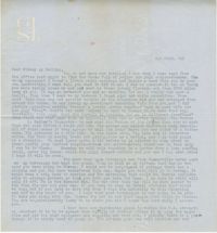 Letter from Gertrude Sanford Legendre, November 22, 1942