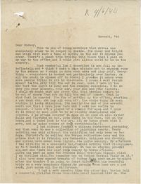 Letter from Gertrude Sanford Legendre, March 24, 1944