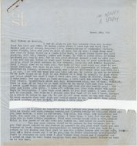 Letter from Gertrude Sanford Legendre, March 16, 1944