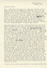 Letter from Olive Legendre, January 5, 1951