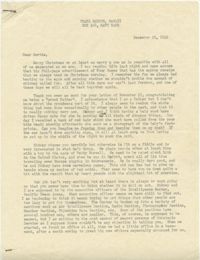 Letter from Morris Legendre