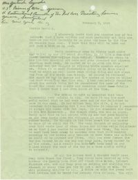 Letter from Sidney Jennings Legendre, February 5, 1945