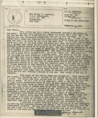 Letter from Sidney Jennings Legendre, February 4, 1944