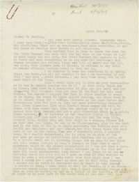 Letter 2 from Gertrude Sanford Legendre, April 3, 1943