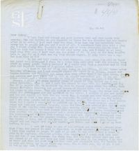 Letter from Gertrude Sanford Legendre, May 29, 1943