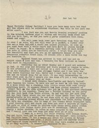 Letter from Gertrude Sanford Legendre, November 1, 1943