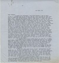 Letter from Gertrude Sanford Legendre, October 29, 1943