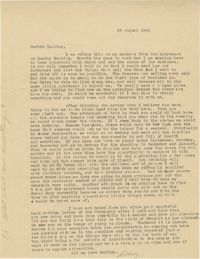 Letter from Sidney Jennings Legendre, August 19, 1945