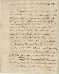 Letter to Thomas Grimke from Langdon Cheves, July 31, 1827