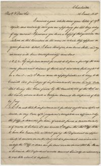 Letter from Thomas S. Grimke to Reverend Louis Dwight, June 16, 1830