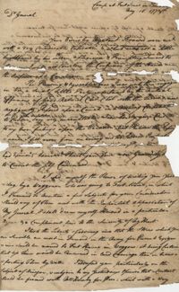 Letter from John F. Grimke to General Robert Howe[?], May 16, 1778