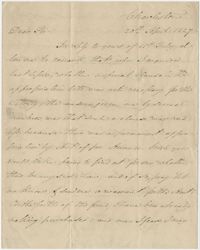 Letter to Alexander Sherse from Thomas Grimke, April 20, 1827