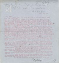 Letter 1 from Gertrude Sanford Legendre, April 3, 1943