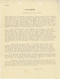 Letter from Armant Legendre, September 9, 1945