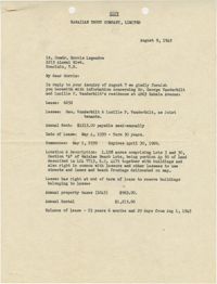 Letter from F. O. Biven, August 9, 1945