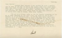 Undated Letter from Armant Legendre