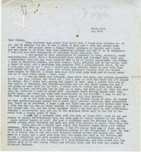 Letter from Gertrude Sanford Legendre, August 12, 1943