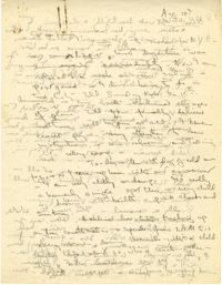 Letter from Gertrude Sanford Legendre, August 10, 1943