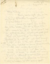 Letter from Gertrude Sanford Legendre, August 8, 1943