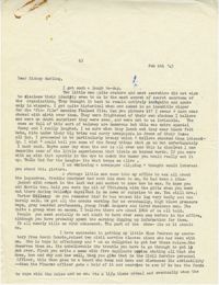 Letter from Gertrude Sanford Legendre, February 6, 1943