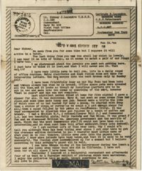 Letter from Gertrude Sanford Legendre, February 10, 1944
