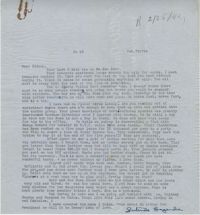 Letter from Gertrude Sanford Legendre, February 7, 1944