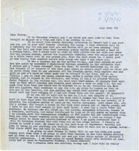 Letter from Gertrude Sanford Legendre, July 10, 1943