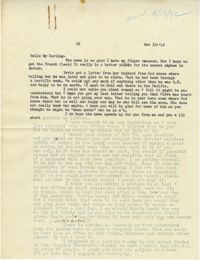 Letter from Gertrude Sanford Legendre, November 12, 1942