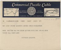 Letter 1 from Gertrude Sanford Legendre, November 14, 1943