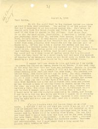 Letter 2 from Sidney Jennings Legendre, August 6, 1943