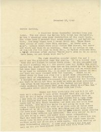 Letter from Sidney Jennings Legendre, December 17, 1942