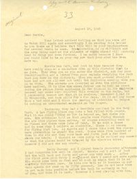 Letter 2 from Sidney Jennings Legendre, August 10, 1943