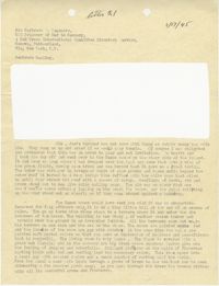 Letter from Sidney Jennings Legendre, February 17, 1945