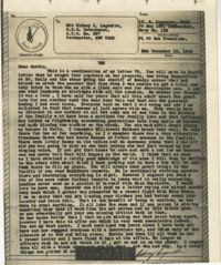Letter 2 from Sidney Jennings Legendre, December 19, 1943