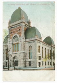 Sinai Temple, 21st and Indiana Sts. Chicago Ill.