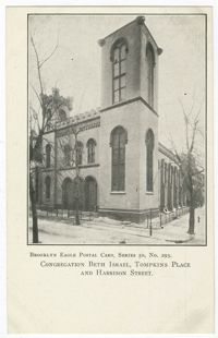 Congregation Beth Israel, Tompkins Place and Harrison Street