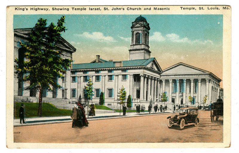 King's Highway, showing Temple Israel, St. John's Church and Masonic ...