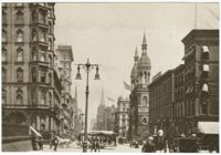 Corner of 5th Ave. and 42nd St., with the old Temple Emanu-El in the background, 1898