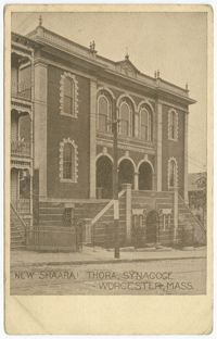 New Shaarai Thora Synagoge, Worcester, Mass.