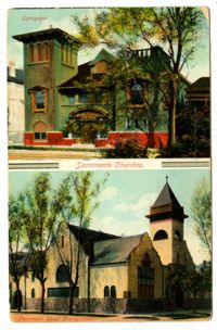 Sacramento Churches. Synagogue. Fourteenth Street Presbyterian.