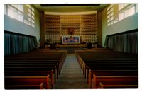 The Baltimore Hebrew Congregation. The sanctuary - Interior view.