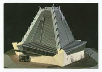 Beth Sholom Synagogue, Elkins Park, Pennsylvania, U.S.A. 1954. Model.