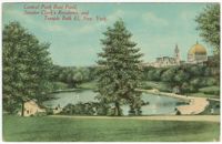 Central Park Boat Pond, Senator Clark's Residence, and Temple Beth El, New York
