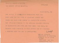 Telegram to Senator Ernest Hollings